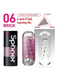 Мастурбатор SPINNER Brick - Tenga - в Волжском купить с доставкой