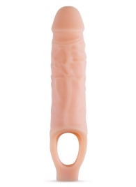 Телесный реалистичный фаллоудлинитель 9 Inch Silicone Cock Sheath Penis Extender - 22,86 см. - Blush Novelties - в Волжском купить с доставкой