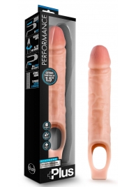 Телесный реалистичный фаллоудлинитель 10 Inch Silicone Cock Sheath Penis Extender - 25,4 см. - Blush Novelties - в Волжском купить с доставкой