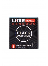 Черные презервативы LUXE Royal Black Collection - 3 шт. - Luxe - купить с доставкой в Волжском