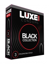 Черные презервативы LUXE Royal Black Collection - 3 шт. - Luxe - купить с доставкой в Волжском