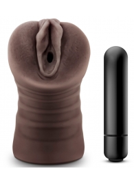 Коричневый мастурбатор-вагина Hot Chocolate Brianna - Blush Novelties - в Волжском купить с доставкой