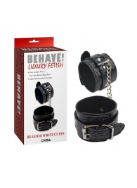 Черные наручники Be good Wrist Cuffs - Chisa - купить с доставкой в Волжском