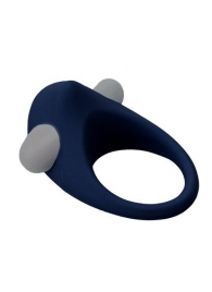 Гладкое синее эрекционное виброкольцо STIMU RING - Dream Toys - в Волжском купить с доставкой