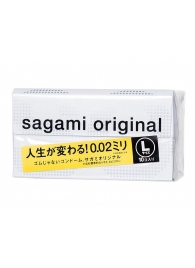 Презервативы Sagami Original 0.02 L-size увеличенного размера - 10 шт. - Sagami - купить с доставкой в Волжском