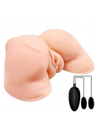 Телесная вибровагина Julie с 2 рабочими отверстиями - Baile - в Волжском купить с доставкой