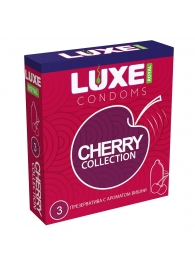 Презервативы с ароматом вишни LUXE Royal Cherry Collection - 3 шт. - Luxe - купить с доставкой в Волжском