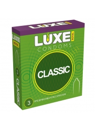 Гладкие презервативы LUXE Royal Classic - 3 шт. - Luxe - купить с доставкой в Волжском