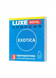 Текстурированные презервативы LUXE Royal Exotica - 3 шт. - Luxe - купить с доставкой в Волжском