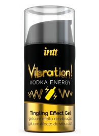 Жидкий интимный гель с эффектом вибрации Vibration! Vodka Energy - 15 мл. - INTT - купить с доставкой в Волжском