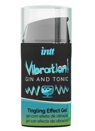 Жидкий интимный гель с эффектом вибрации Vibration! Gin   Tonic - 15 мл. - INTT - купить с доставкой в Волжском