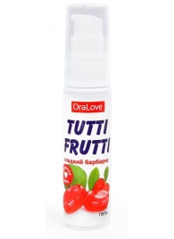 Гель-смазка Tutti-frutti со вкусом барбариса - 30 гр. - Биоритм - купить с доставкой в Волжском