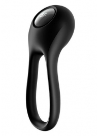 Черное эрекционное виброкольцо Majestic Duo - Satisfyer - в Волжском купить с доставкой