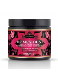 Пудра для тела Honey Dust Body Powder с ароматом клубники - 170 гр. - Kama Sutra - купить с доставкой в Волжском