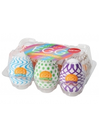 Набор из 6 мастурбаторов Tenga EGG IV с различным рельефом - Tenga - в Волжском купить с доставкой