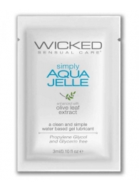 Гель-лубрикант Simply Aqua Jelle - 3 мл. - Wicked - купить с доставкой в Волжском