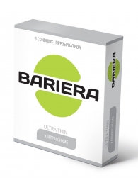 Ультратонкие презервативы Bariera Ultra Thin - 3 шт. - Bariera - купить с доставкой в Волжском