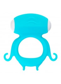 Голубое виброкольцо на пенис Sair - A-toys - в Волжском купить с доставкой