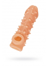 Телесная закрытая насадка с пупырышками Cock Sleeve Size S - 13,8 см. - KOKOS - в Волжском купить с доставкой