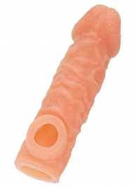 Телесная закрытая насадка с шершавой головкой Cock Sleeve Size S - 13,8 см. - KOKOS - в Волжском купить с доставкой