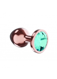Пробка цвета розового золота с малиновым кристаллом Diamond Topaz Shine L - 8,3 см. - Lola Games - купить с доставкой в Волжском