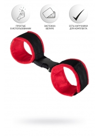 Красно-черные велюровые оковы Anonymo - ToyFa - купить с доставкой в Волжском