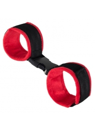 Красно-черные велюровые оковы Anonymo - ToyFa - купить с доставкой в Волжском