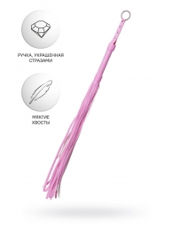 Розовый флоггер Anonymo - 64 см. - ToyFa - купить с доставкой в Волжском