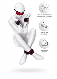 Красно-черный бондажный набор Anonymo - ToyFa - купить с доставкой в Волжском