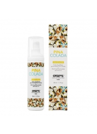 Разогревающее массажное масло с ароматом пина колада Gourmet Pina Colada - 50 мл. - Exsens - купить с доставкой в Волжском