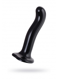 Черный стимулятор для пар P G-Spot Dildo Size M - 18 см. - Strap-on-me - в Волжском купить с доставкой