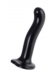 Черный стимулятор для пар P G-Spot Dildo Size M - 18 см. - Strap-on-me - в Волжском купить с доставкой