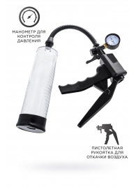 Прозрачная механическая помпа для пениса Viggo - Sexus - в Волжском купить с доставкой