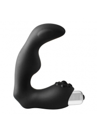 Черный вибромассажер простаты FantASStic Vibrating Prostate Massager - 11,3 см. - Dream Toys - в Волжском купить с доставкой