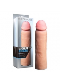 Телесная фаллическая насадка на пенис Magnum Xtender - 23 см. - Blush Novelties - в Волжском купить с доставкой
