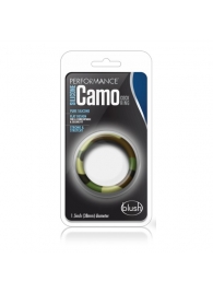 Эрекционное кольцо камуфляжной расцветки Silicone Camo Cock Ring - Blush Novelties - в Волжском купить с доставкой