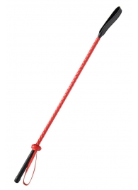 Красно-черный гладкий стек - 71 см. - Fetish Tentation - купить с доставкой в Волжском