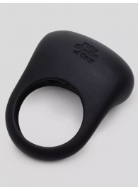 Черное эрекционное виброкольцо Sensation Rechargeable Vibrating Love Ring - Fifty Shades of Grey - в Волжском купить с доставкой