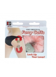 Металлические наручники с розовой меховой опушкой METAL HANDCUFF WITH PLUSH PINK - Dream Toys - купить с доставкой в Волжском