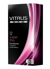 Ультратонкие презервативы VITALIS PREMIUM super thin - 12 шт. - Vitalis - купить с доставкой в Волжском