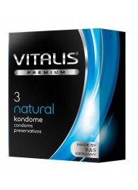 Классические презервативы VITALIS PREMIUM natural - 3 шт. - Vitalis - купить с доставкой в Волжском
