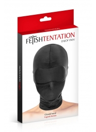 Сплошная маска-шлем с имитацией повязки для глаз - Fetish Tentation - купить с доставкой в Волжском