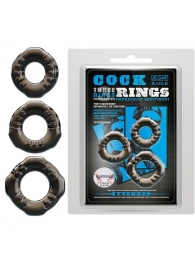 Набор из 3 эластичных дымчатых эрекционных колец - Baile - в Волжском купить с доставкой