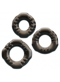 Набор из 3 эластичных дымчатых эрекционных колец - Baile - в Волжском купить с доставкой