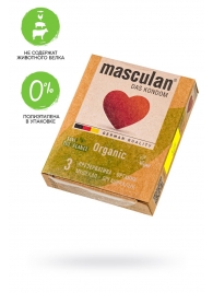 Экологически чистые презервативы Masculan Organic - 3 шт. - Masculan - купить с доставкой в Волжском