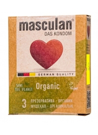 Экологически чистые презервативы Masculan Organic - 3 шт. - Masculan - купить с доставкой в Волжском