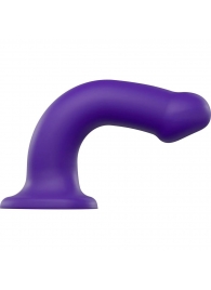 Фиолетовый фаллоимитатор-насадка Strap-On-Me Dildo Dual Density size L - 19 см. - Strap-on-me - купить с доставкой в Волжском