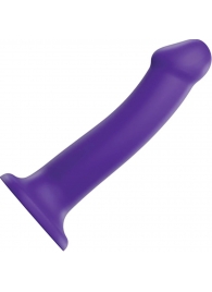 Фиолетовый фаллоимитатор-насадка Strap-On-Me Dildo Dual Density size L - 19 см. - Strap-on-me - купить с доставкой в Волжском