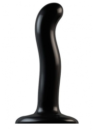 Черный фаллоимитатор-насадка Strap-On-Me P G spot Dildo size S - 16,4 см. - Strap-on-me - купить с доставкой в Волжском