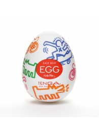 Мастурбатор-яйцо Keith Haring EGG STREET - Tenga - в Волжском купить с доставкой